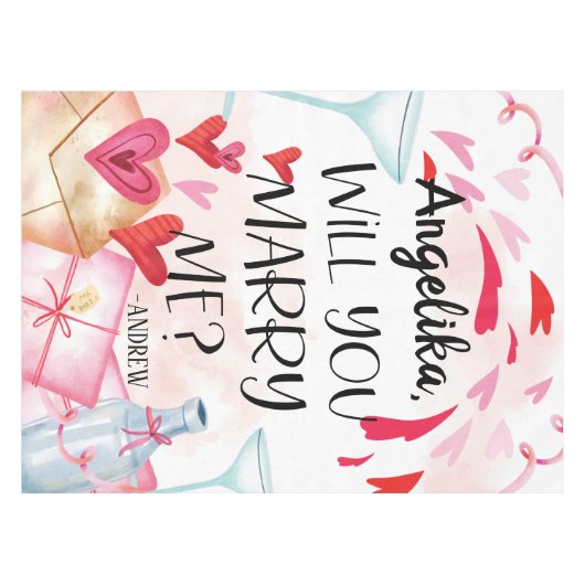 Nappe Proposition de marriage | You Marry Me ? Custom (Devant (Horizontal))