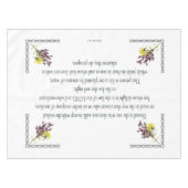Nappe Psaume 1, Pink Yellow Flower Design, Blessed, (Devant (Horizontal))