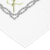 Nappe Psaume 1, Pink Yellow Flower Design, Blessed, (Angle)