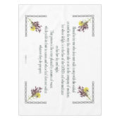 Nappe Psaume 1, Pink Yellow Flower Design, Blessed, (Devant)