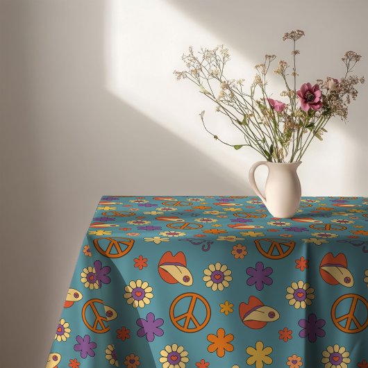 Nappe Psychédélique Rétro Pastel