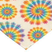 Nappe Psychedelique Tie Dye | Nappe Rétro Groovy (Angle)