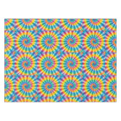 Nappe Psychedelique Tie Dye | Nappe Rétro Groovy (Devant (Horizontal))