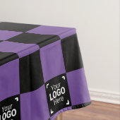 Nappe Purple À damiers Business Logo Activité / Fête (In Situ)