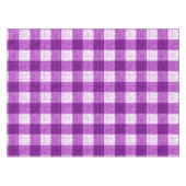 Nappe Purple and White Bold Checkered Plaid Design (Devant (Horizontal))