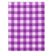Nappe Purple and White Bold Checkered Plaid Design (Devant)