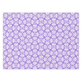 Nappe Purple and White Modern Geometric Floral Pattern (Devant (Horizontal))