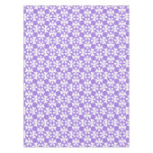 Nappe Purple and White Modern Geometric Floral Pattern (Devant)