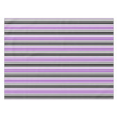 Nappe Purple Black White Stripes Pattern Design  (Devant (Horizontal))