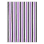 Nappe Purple Black White Stripes Pattern Design  (Devant)