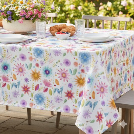 Nappe Purple Blue Pink Boho Wildflower