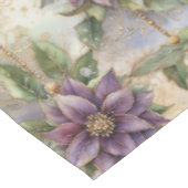 Nappe Purple Elegance Luxe Poinsettia & Holly Christmas (Angle)