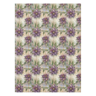 Nappe Purple Elegance Luxe Poinsettia & Holly Christmas