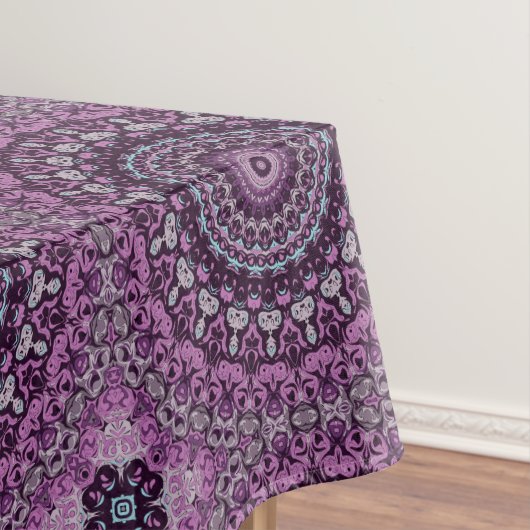 Nappe Purple et Lavender Mandala Motif Design (In Situ)