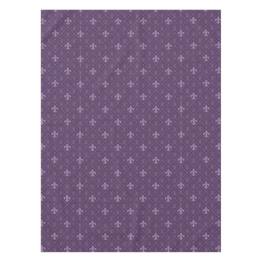 Nappe Purple Fleur de Lis Pattern (Devant)