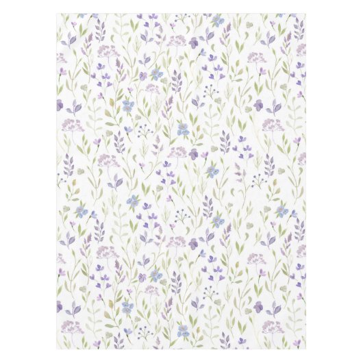 Nappe Purple Floral Tablecloth (Devant)
