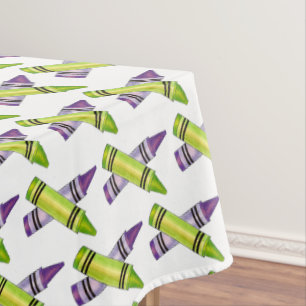 Nappe Purple Green Crayon Art Fournitures Enseignant Art