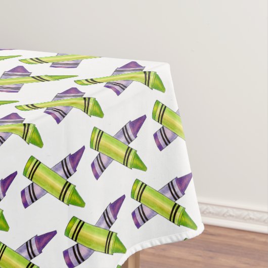 Nappe Purple Green Crayon Art Fournitures Enseignant Art (In Situ)