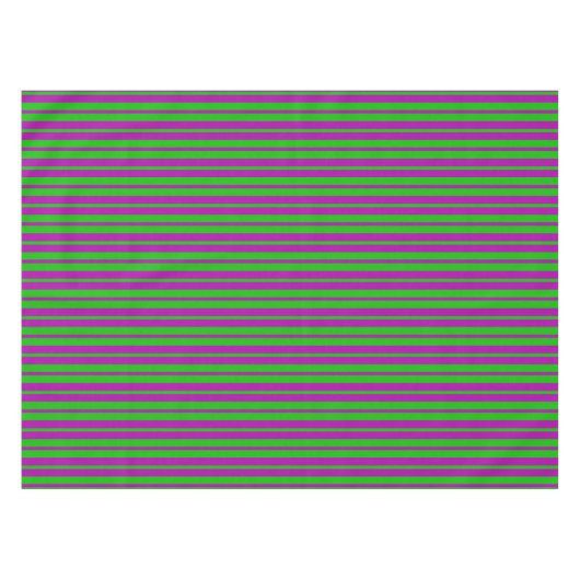 Nappe Purple Green Stylish Stripes Pattern Design (Devant (Horizontal))