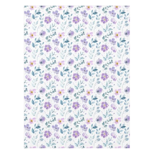 Nappe Purple Green Watercolor Wildflower (Devant)