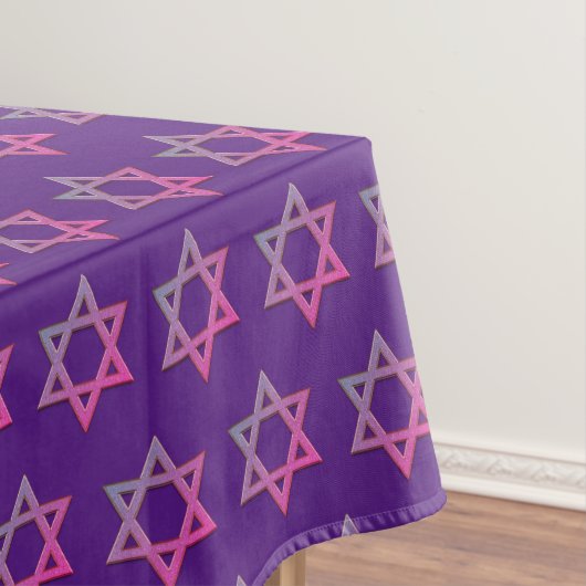 Nappe Purple moderne | Purim | ÉTOILE DE DAVID (In Situ)