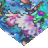 Nappe Purple psychédélique et fleurs de jardin vert citr (Angle)