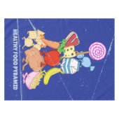 Nappe Pyramide alimentaire saine dessin humoristique (Devant (Horizontal))