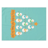 Nappe Pyramide des sapins de Noël faite de bonhommes de (Devant (Horizontal))