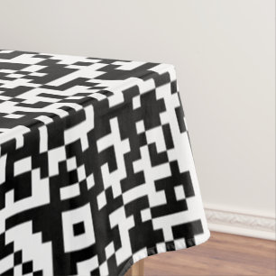 Nappe QR Code Scan Info promotionnel Business Tablecloth