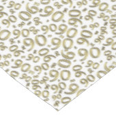 Nappe quatre-vingt-dixième Or et blanc de motif de (Angle)