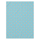 Nappe Quatrefoil bleu et gris (Devant)