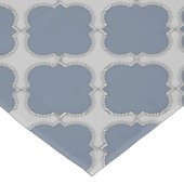 Nappe Quatrefoil gris bleu (Angle)
