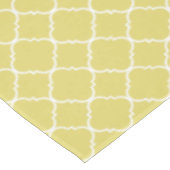 Nappe Quatrefoil jaune et blanc ensoleillé (Angle)