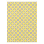 Nappe Quatrefoil jaune et gris (Devant)