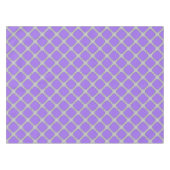 Nappe Quatrefoil violet et gris (Devant (Horizontal))