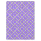 Nappe Quatrefoil violet et gris (Devant)