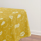Nappe Quirky Doodle Jaune Graduation Party (In Situ)