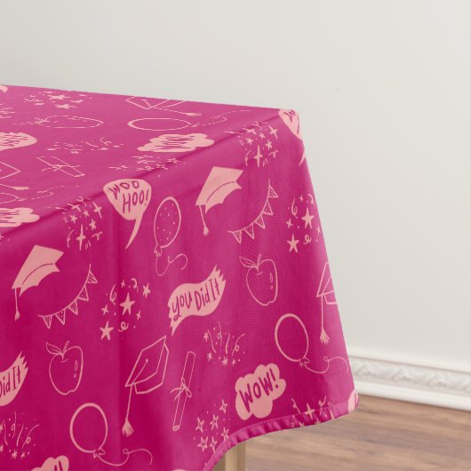 Nappe Quirky Doodle Sky Pink Graduation Party (In Situ)