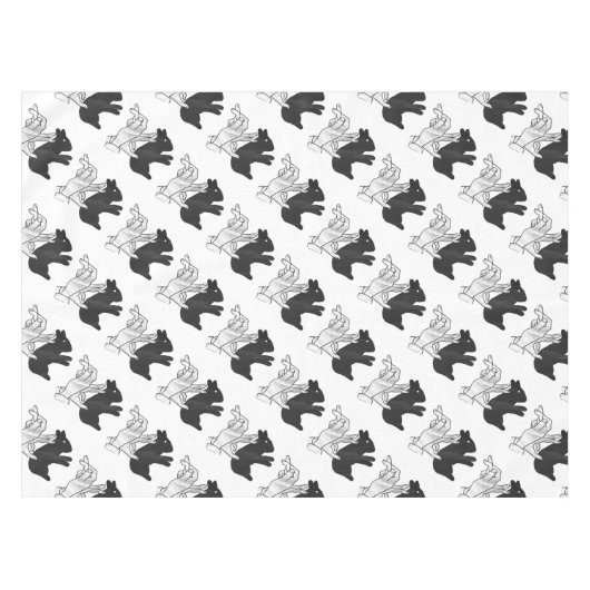 Nappe Rabbit Silhouette main (Devant (Horizontal))