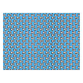 Nappe Raccoon Pattern Design Blue  (Devant (Horizontal))