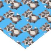 Nappe Raccoon Pattern Design Blue  (Angle)