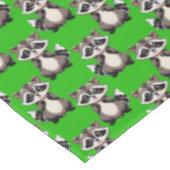Nappe Raccoon Pattern Design Green  (Angle)