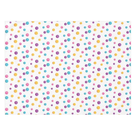 Nappe Rainbow Confetti Pois fête d'anniversaire (Devant (Horizontal))