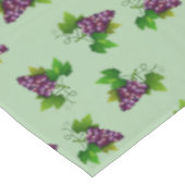 Nappe Raisins de vin rouge sur fond vert citron (Angle)