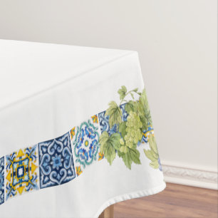 Nappe Raisins en tuiles de Majolica méditerranéen