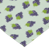 Nappe Raisins sur fond vert laurier clair (Angle)
