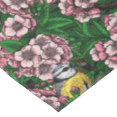 Nappe Rameaux bleus dans le cerisier en fleurs en vert (Angle)