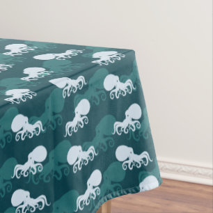 Nappe Rangées de motif de poulpe