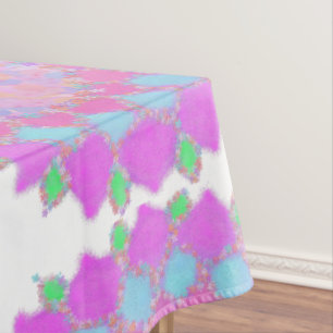 Nappe Rangoli floral à éclaboussure de peinture Holi