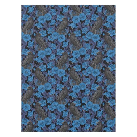 Nappe Ravins et roses bleus (Devant)
